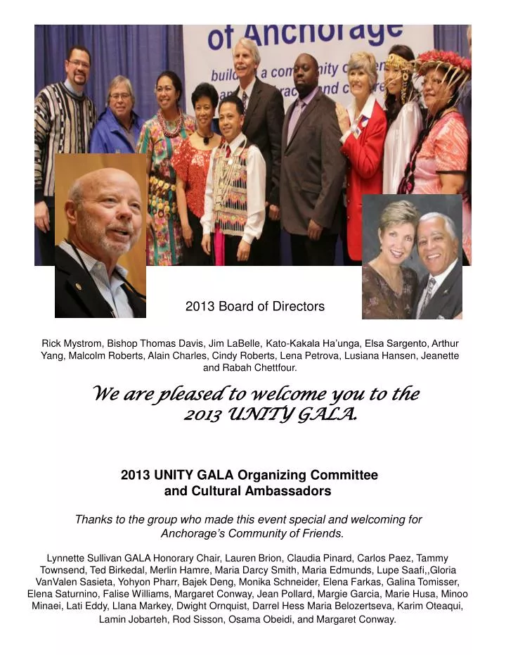 2013 board of directors
