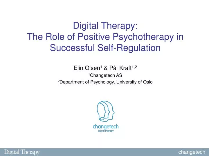 digital therapy the role of positive psychotherapy in successful self regulation
