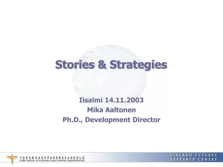 stories strategies