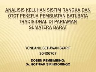 yondanil setiawan syarif 30406767