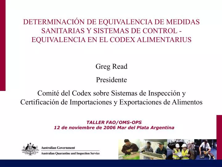 taller fao oms ops 12 de noviembre de 2006 mar del plata argentina