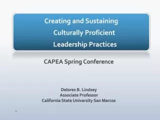 Creating and Sustaining Culturally Proficient Leadership Practices