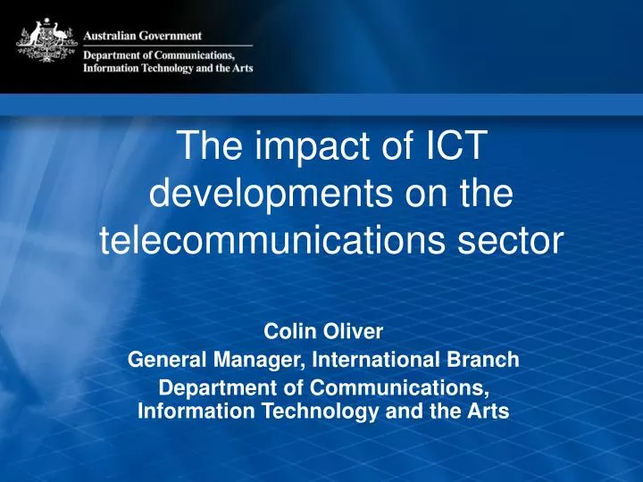 the impact of ict developments on the telecommunications sector