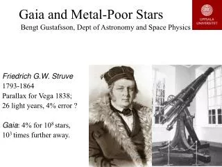 Gaia and Metal-Poor Stars