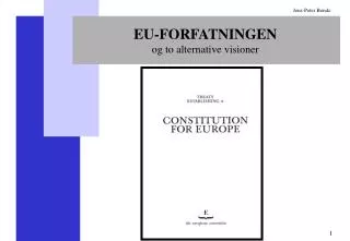 eu forfatningen og to alternative visioner