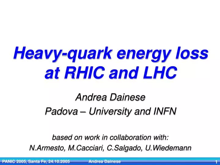 heavy quark energy loss at rhic and lhc