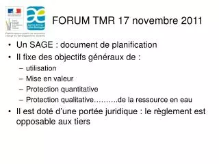 forum tmr 17 novembre 2011