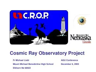 Cosmic Ray Observatory Project