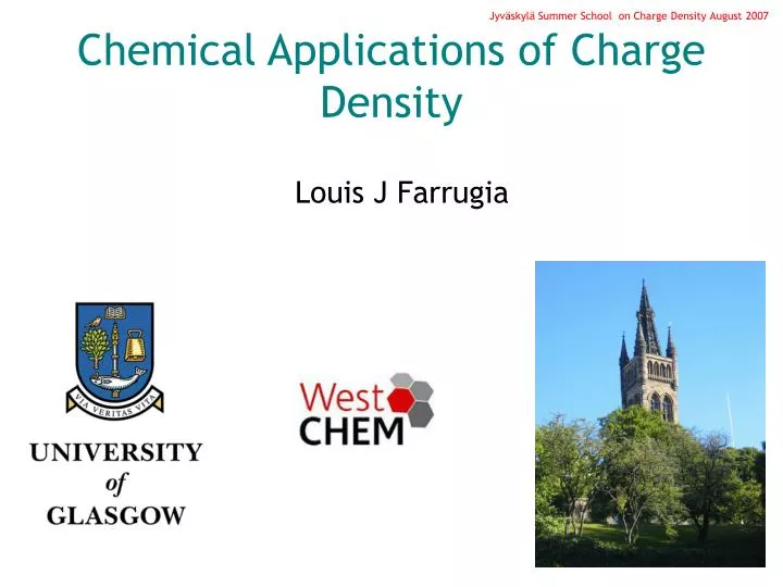 chemical applications of charge density