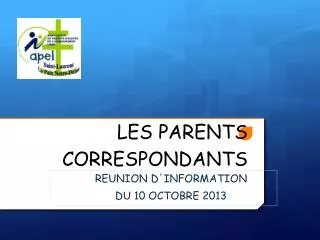 les parents correspondants