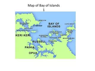 Map of Bay of Islands 1