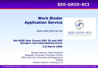 Work Binder Application Service