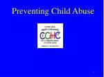 Preventing Child Abuse - slide 1