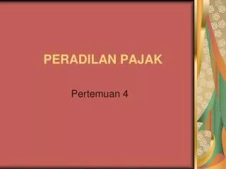 peradilan pajak