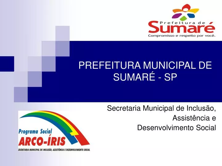 prefeitura municipal de sumar sp