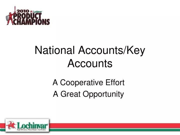 national accounts key accounts