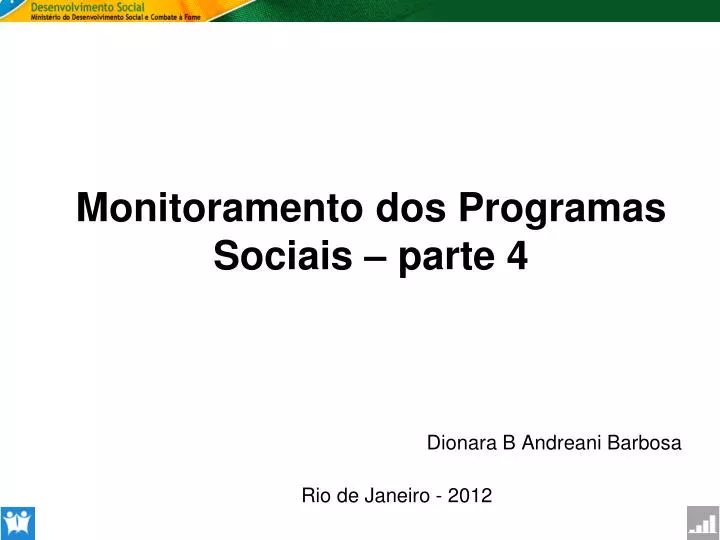 monitoramento dos programas sociais parte 4