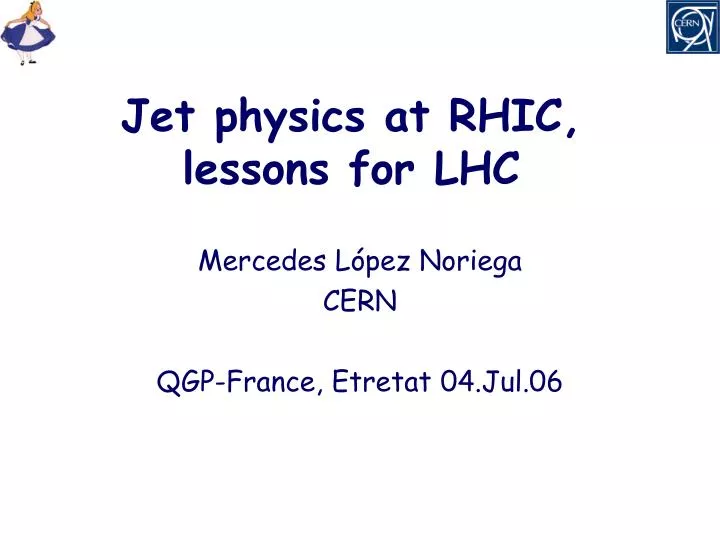 jet physics at rhic lessons for lhc