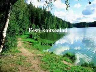 eesti kaitsealad