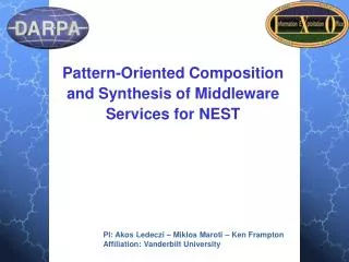 Pattern-Oriented Composition and Synthesis of Middleware Services for NEST
