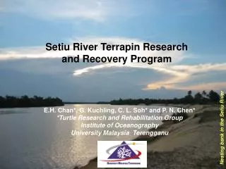 Setiu River Terrapin Research and Recovery Program