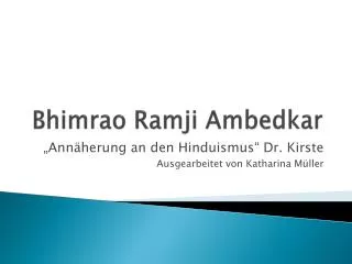 bhimrao ramji ambedkar