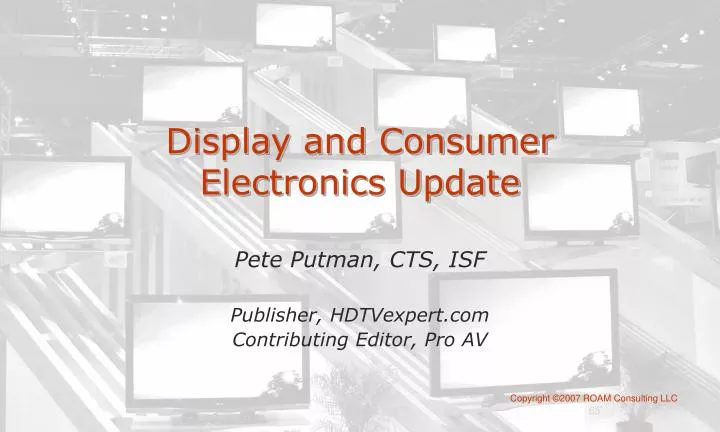display and consumer electronics update