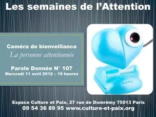 les semaines de l attention