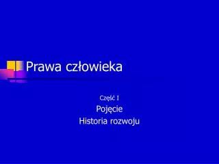 prawa cz owieka