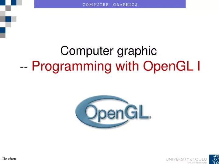 computer graphic programming with opengl i