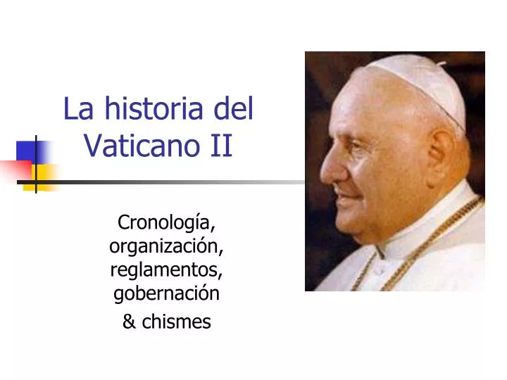 la historia del vaticano ii