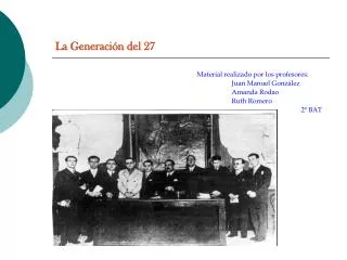 la generaci n del 27