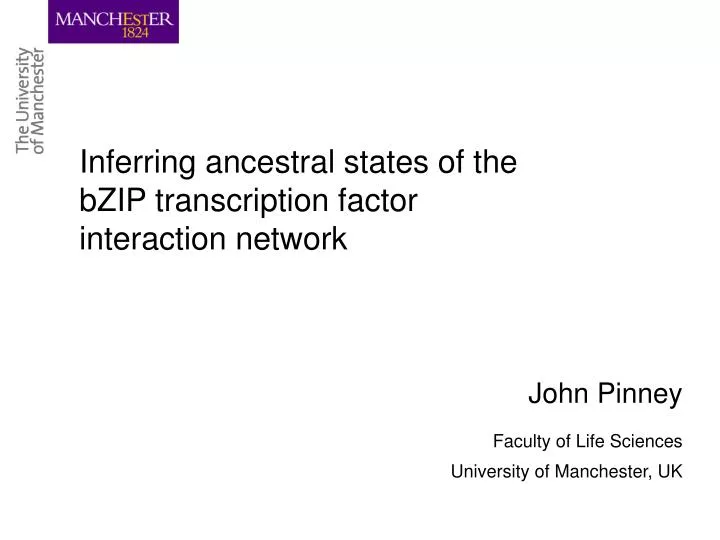 inferring ancestral states of the bzip transcription factor interaction network
