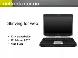 skriving for web