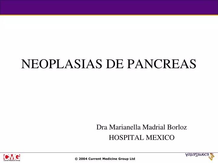 neoplasias de pancreas