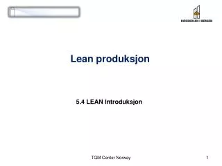 lean produksjon