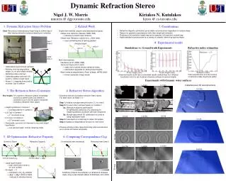 Dynamic Refraction Stereo
