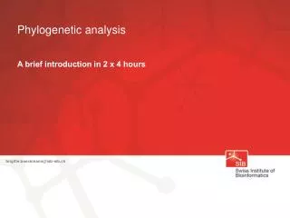 Phylogenetic analysis