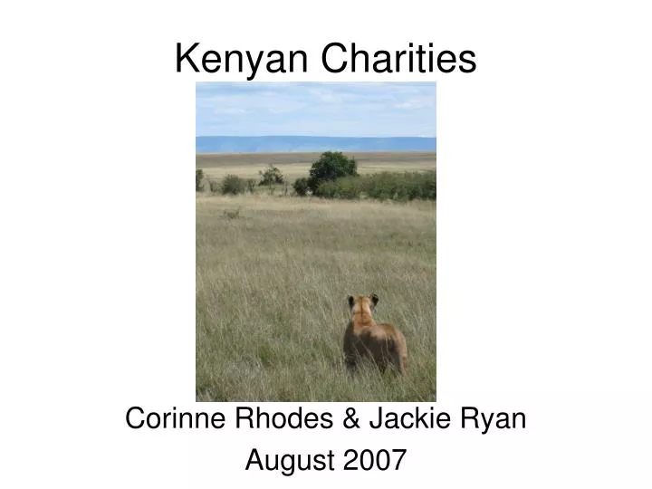 kenyan charities