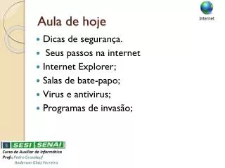 aula de hoje