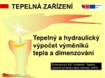 TEPELN Á ZAŘÍZENÍ - slide 1