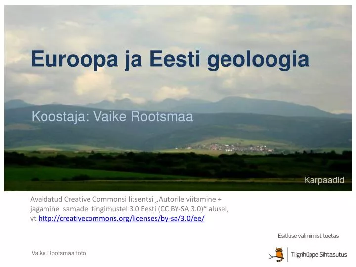 euroopa ja eesti geoloogia
