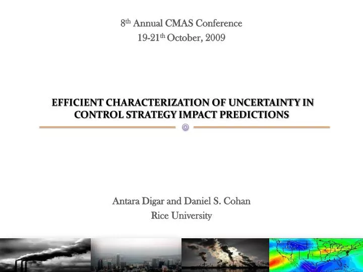 efficient characterization of uncertainty in control strategy impact predictions
