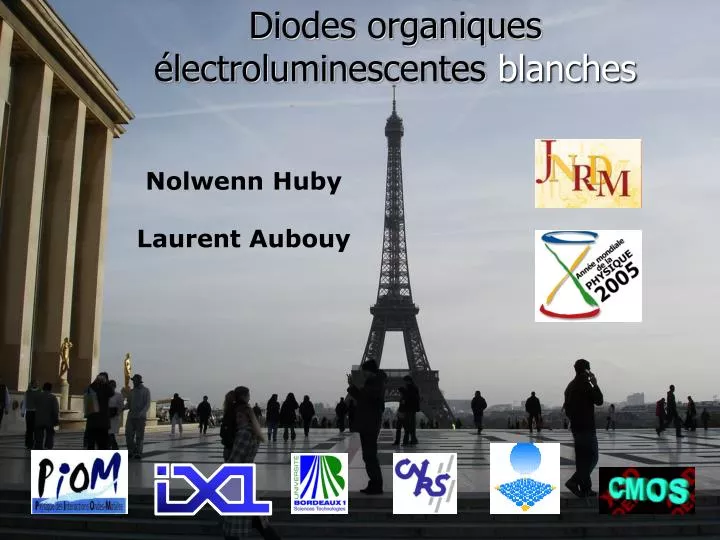 diodes organiques lectroluminescentes blanches