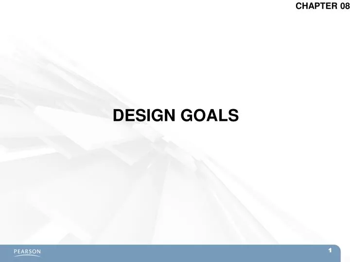 design goals