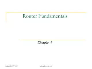 Router Fundamentals