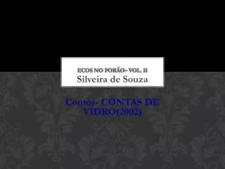 ecos no por o vol ii