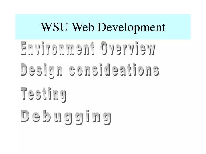 wsu web development