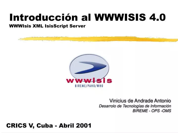 introducci n al wwwisis 4 0 wwwisis xml isisscript server