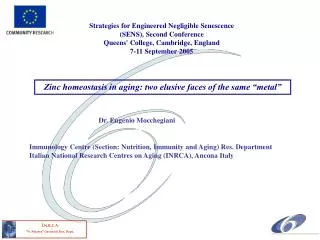 Strategies for Engineered Negligible Senescence (SENS), Second Conference